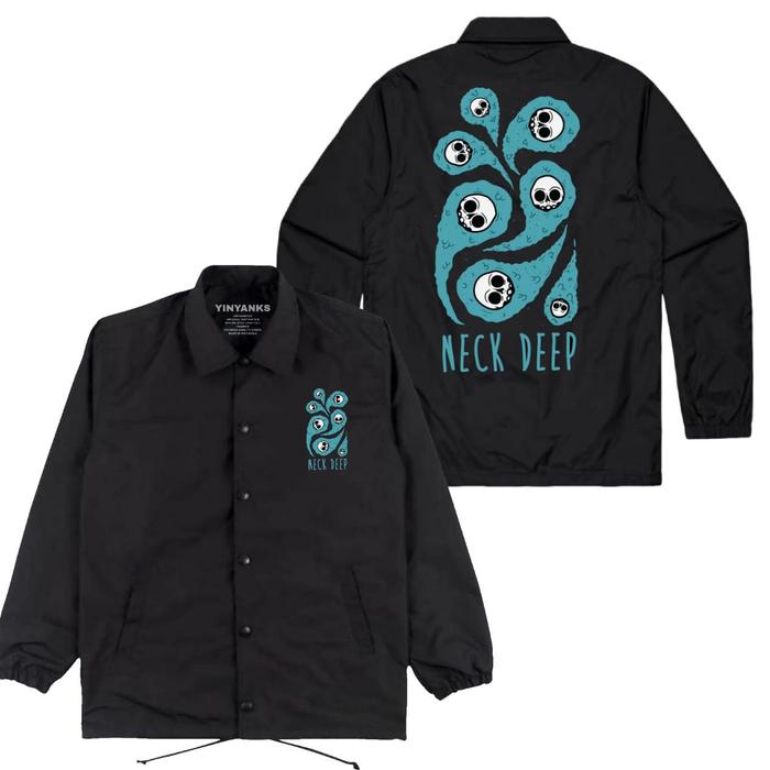 Gen-Z Clothing Coach Jacket NECK DEEP Definity Hitam Keren