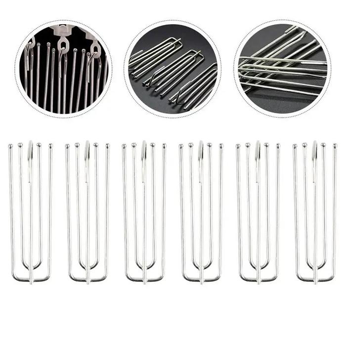 30 Pcs Kait Hordeng Cantolan 4Kaki Gorden Pengait Gorden Besi Cantolan Hordeng Kaitan Hordeng Hook H