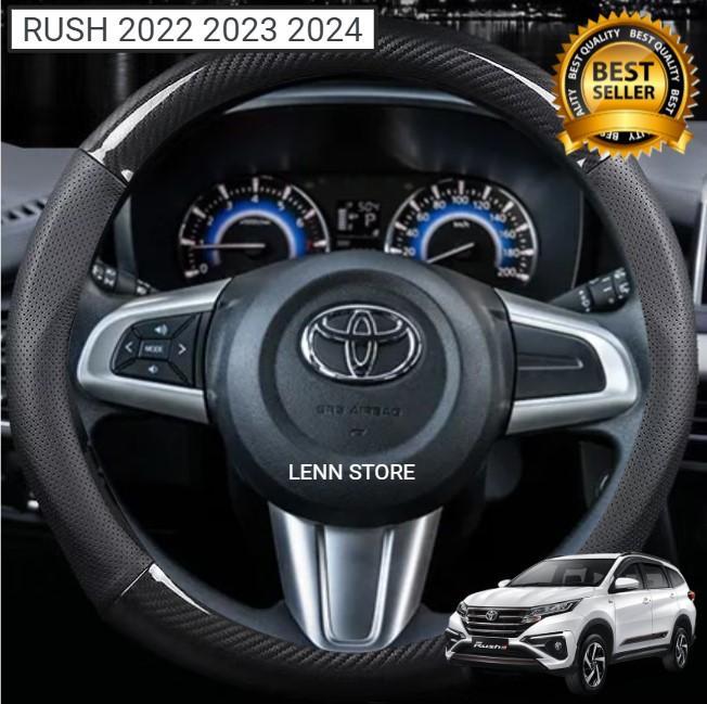 Cover Sarung Stir Carbon Mobil Toyota Rush 2020 2021 2022 2023 2024