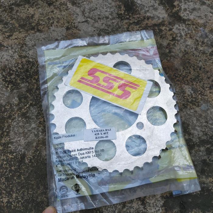 Baru Gigi Gir Ger Gear Belakang SSS 428 40 Mata PNP Yamaha Rxz RX King S K Special Sigma Alfa Force 