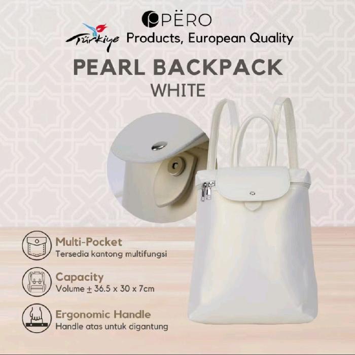 pero m&p pearl backpack ransel moi & pero ransel wanita