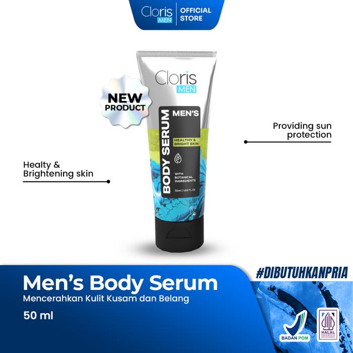 Clorismen Men's Body Serum - Lotion Tubuh Pria Mencerahkan Kulit Kusam dan Belang