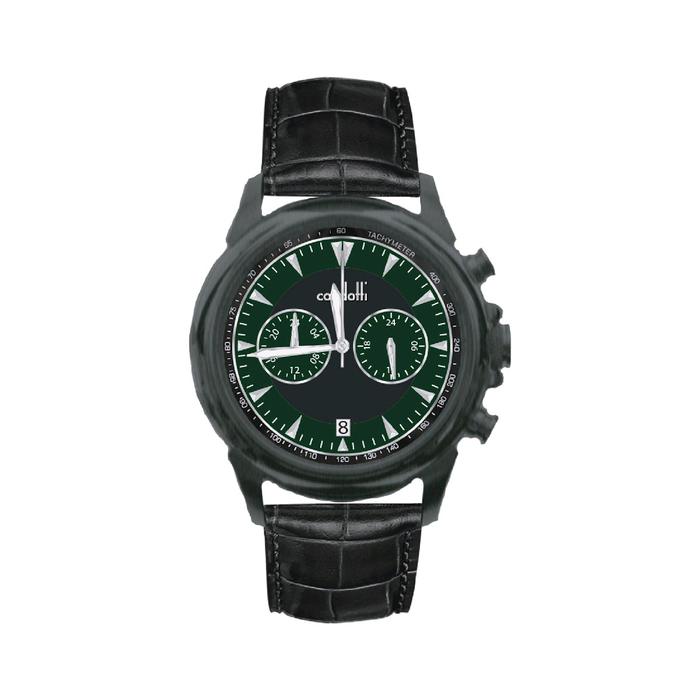 Condotti CN9132-B06-L03 tali kulit hitam jam tangan cowok original