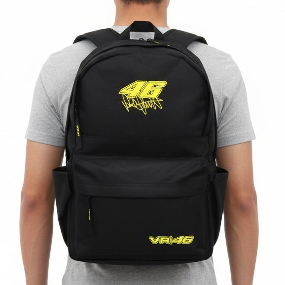 TAS RANSEL SEKOLAH OLAHRAGA ROSSI 46 TYPE D1 HITAM + BONUS RAINCOVER