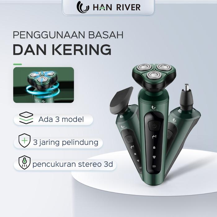 HAN RIVER HRTXD02 Alat Cukur Elektrik 3-in-1