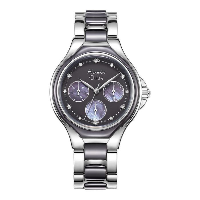 Jam Tangan Wanita Alexandre Christie Ac 2B03 Bf Bssgr Ladies Dual Tone Dial Stainless Steel With Cer