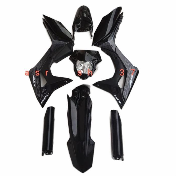 Body Motor CRF 150 L pnp smua tahun Hitam List abu abu extrem 2020 Motorcycle Cover Body CRF 150 L