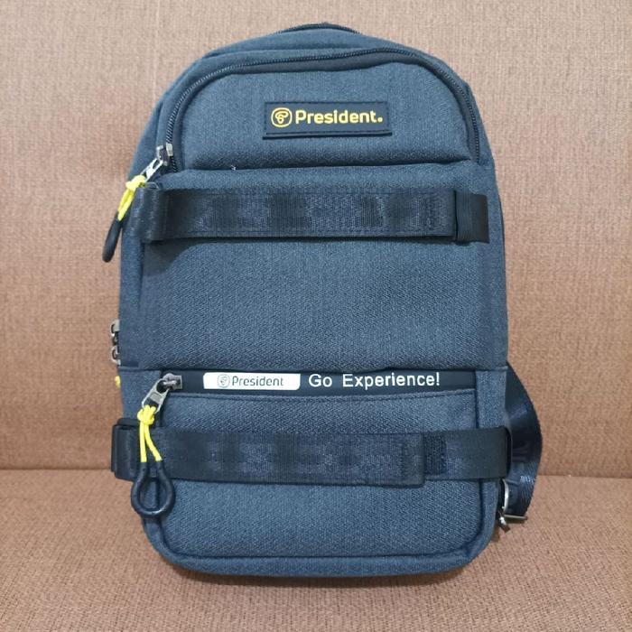 TAS SELEMPANG PRESIDENT TRAVEL BAG TAS SELEMPANG PRIA HITAM PRESIDENT TAS SELEMPANG KULIT PRESIDENT