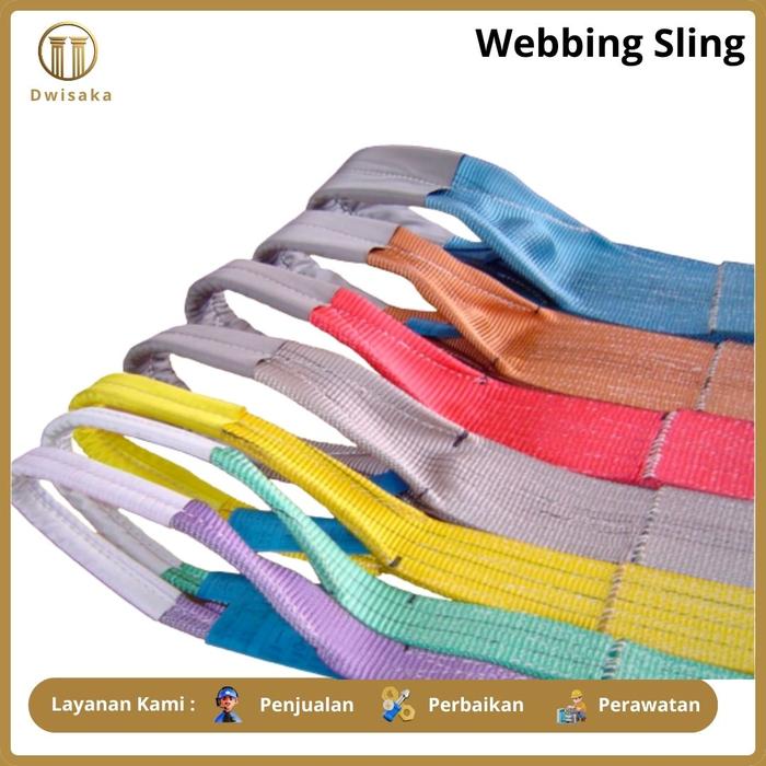 Webbing Sling / Sling Polyester / Polyester Webbing / Soft Sling / Synthetic Sling / Nylon Sling / F
