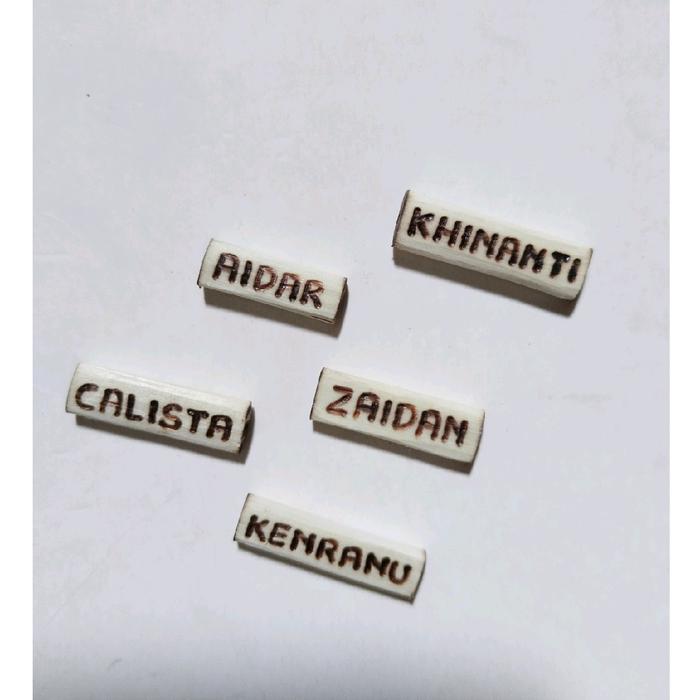 UKIR NAMA DARI KAYU OTOK UNTUL GELANG SAWAN/ GELANG OTOK BAYI