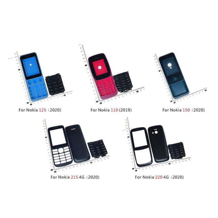 2020 New For Nokia 110 125 150 215 220 6300 4G Housing Front