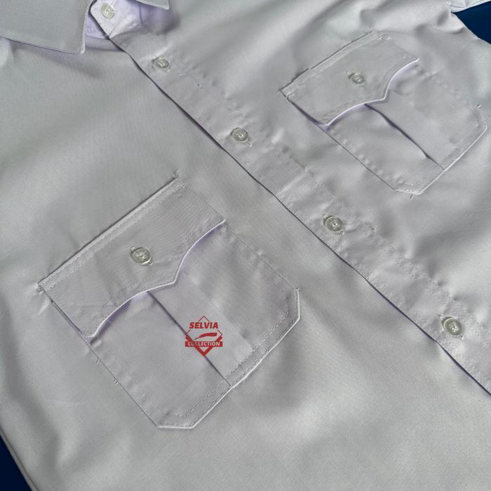 Baju PMR/PDL/PDH Putih Pendek Merek Seragam