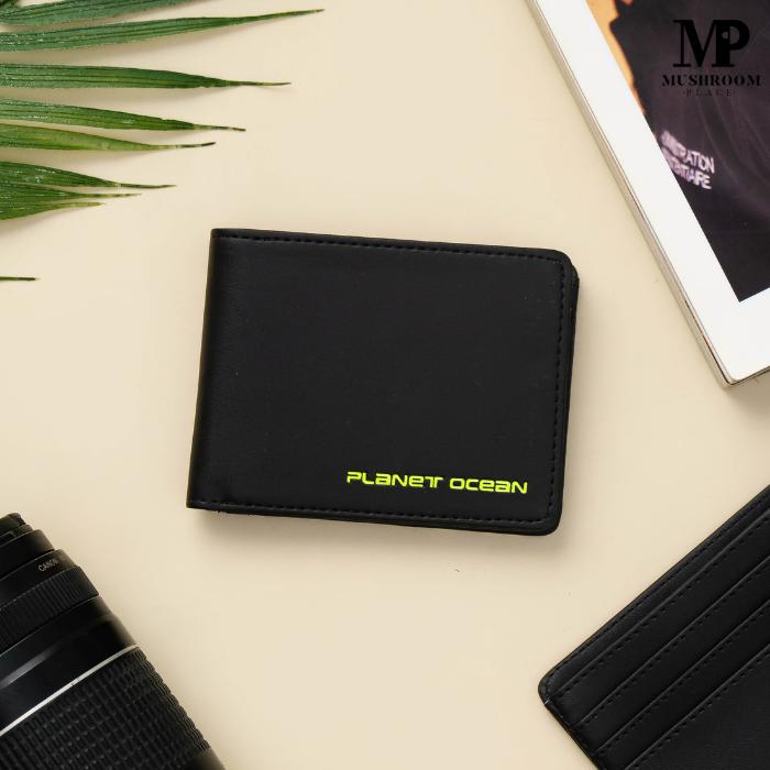 [ New ] Dompet Lipat Remaja Cowok Planet Ocean Warna Hitam Original - PO18