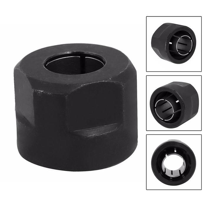 1pc 12MM Black Collet Nut For 3612Y 3612T 3612 3612C 3600H RP2300 RP2301 MT3600 Black Power Tools Me