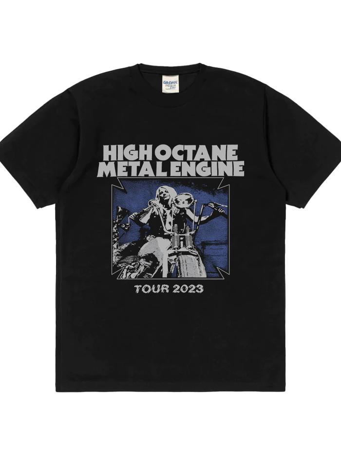 Rockermusic T-shirt Band Burgerkill X Seringai Tour High Octane Metal Engine