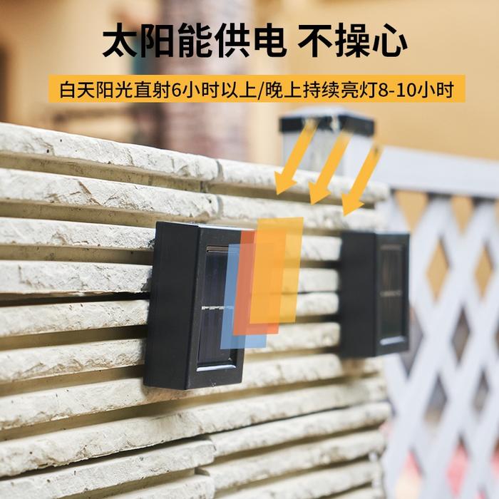 Lampu Solar Dinding Tenaga Surya MInimalis Waterproof Outdoor | Lampu Hiasan Teras Rumah Anti Air De