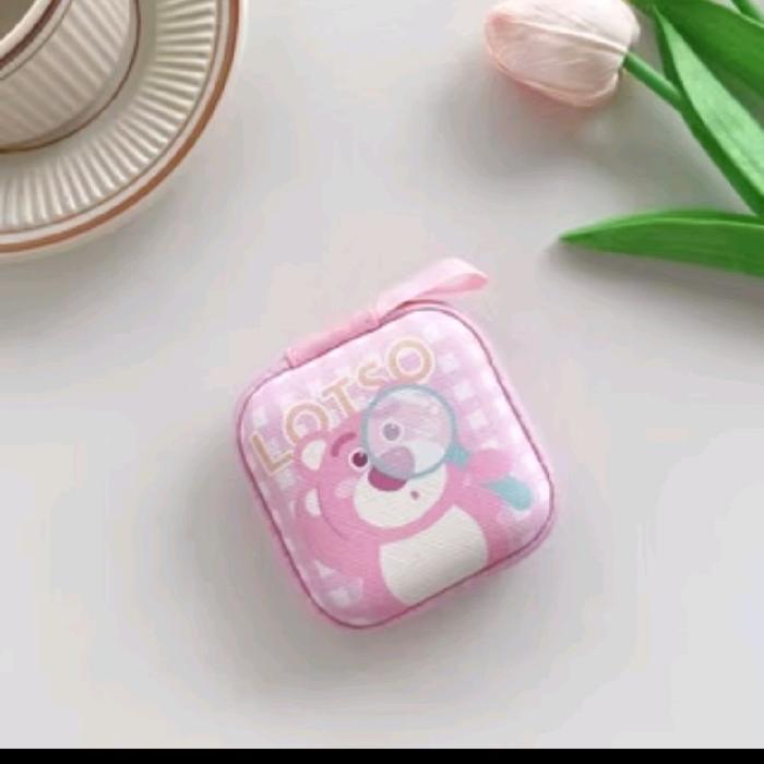 Dompet headset lotso bear dompet kabel lotso dompet hardcase beruang lotso