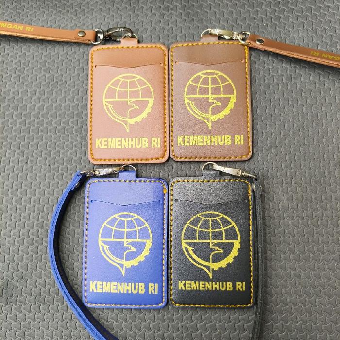 Lanyard kemenhub RI, lanyard kementerian perhubungan, lanyard kulit
