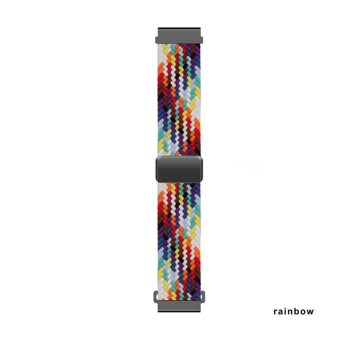 Aolon 22mm Original Smart Watch Nylon Strap Rainbow