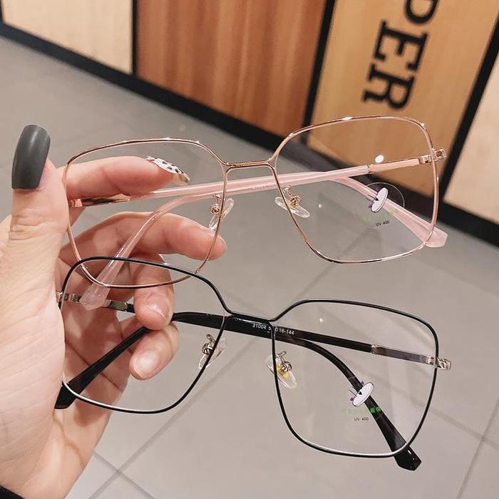 Viendo Kacamata Baca Plus Anti Radiasi Wanita Pria Besi Cowok Frame Uv400 Komputer Hp Anti Ueray Sin