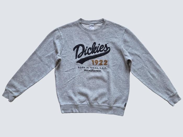 DICKIES 1922 Crewneck Brushed Round Top Sweatshirt Towel Logo m.grey M CN