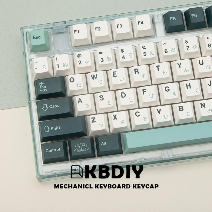 KBDiy 135 Key/Set GMK Botanical PBT Japanese Keycaps Cherry Profile
