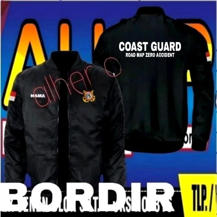 jaket bordir coast guard Jaket bomber coast guard full bordir jaket coast guard jaket kerja coast gu