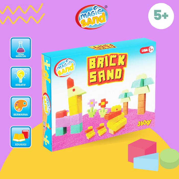 Magic Sand Brick Sand - Mainan Anak - Mainan Pasir - Mainan Edukasi