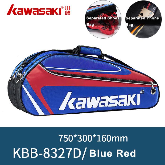 Kawasaki Badminton Tas Tahan Air Satu Bahu Squash Raket Tenis