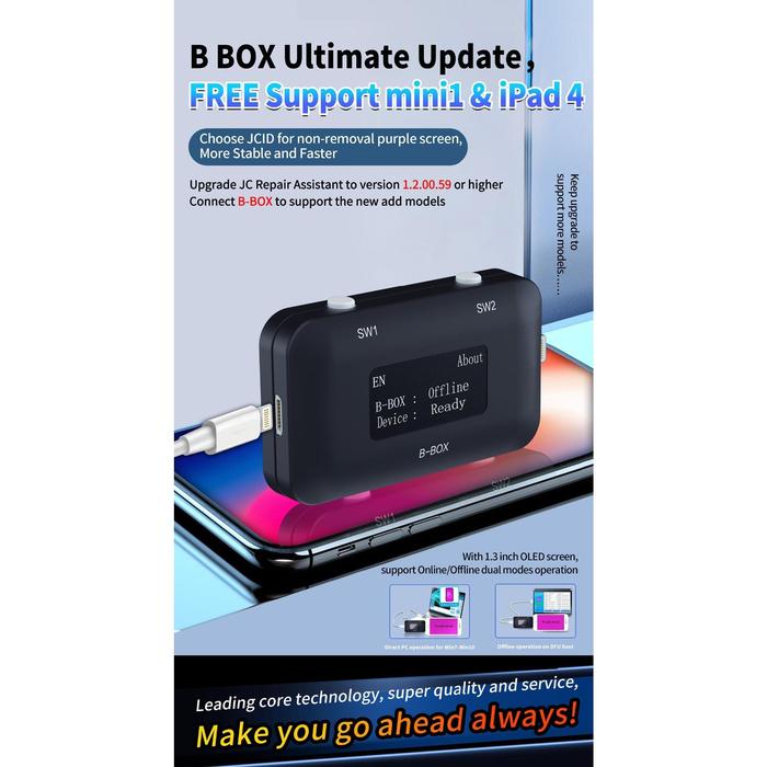 JC B Box BBox Pro untuk IPad 2 3 4 Adaptor JCID C4 C3 Kotak Hitam DFU