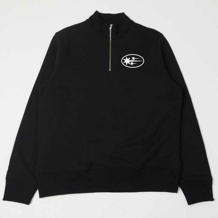 HALFZIP STAR UNISEX PREMIUM - HALFZIPPER UNISEX - JAKET HALFZIP - HALF ZIPPER FLEECE TEBAL - HALFZIP