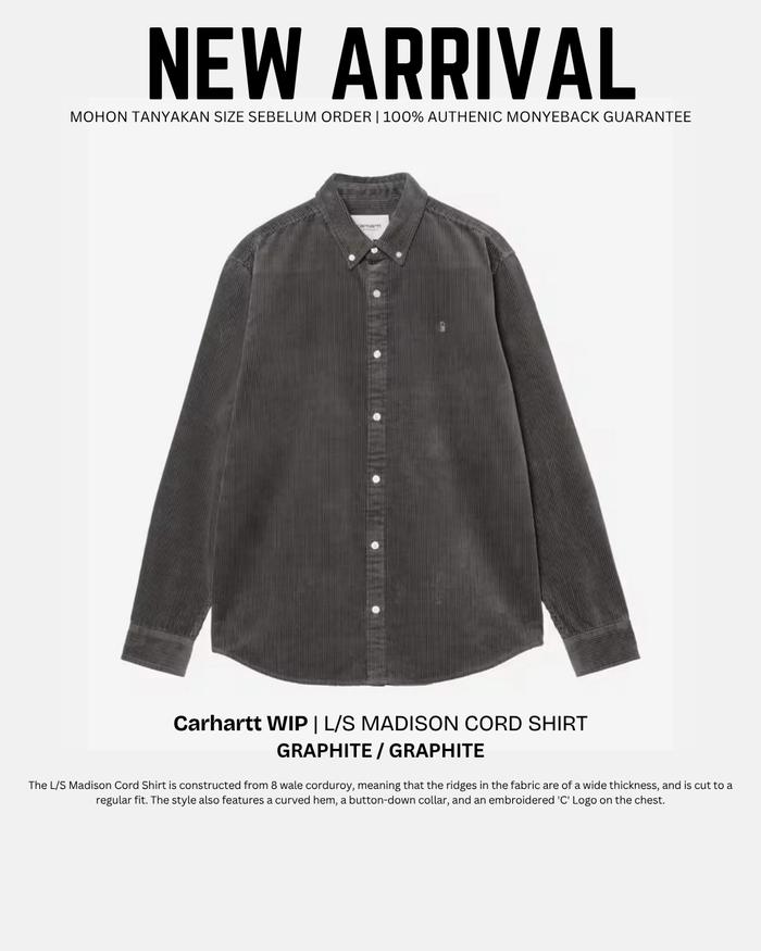 Carhartt WIP | L/S MADISON CORD SHIRT | Kemeja atasan pria dan wanita 100% ORIGINAL