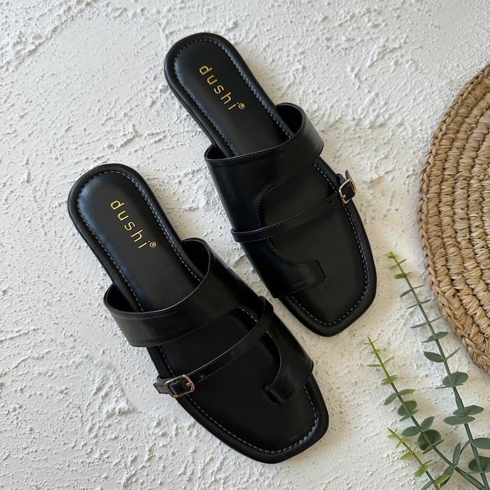 tersedia - gemmie rubi sandal wanita flat teplek - sendal selop - shoes
