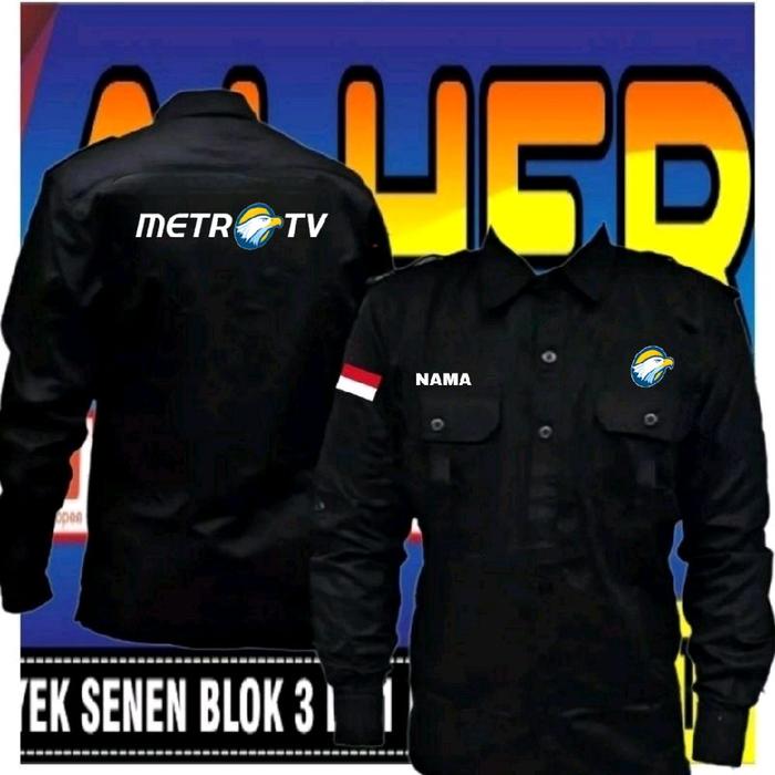 kemeja metro TV baju metro seragam metro TV Pdh metro TV Pdl metro TV kemeja kerja metro TV baju ker