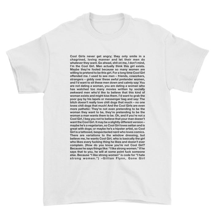 Kaos FIlm GONE GIRL "Cool Girl" Monologue Movie T-shirt