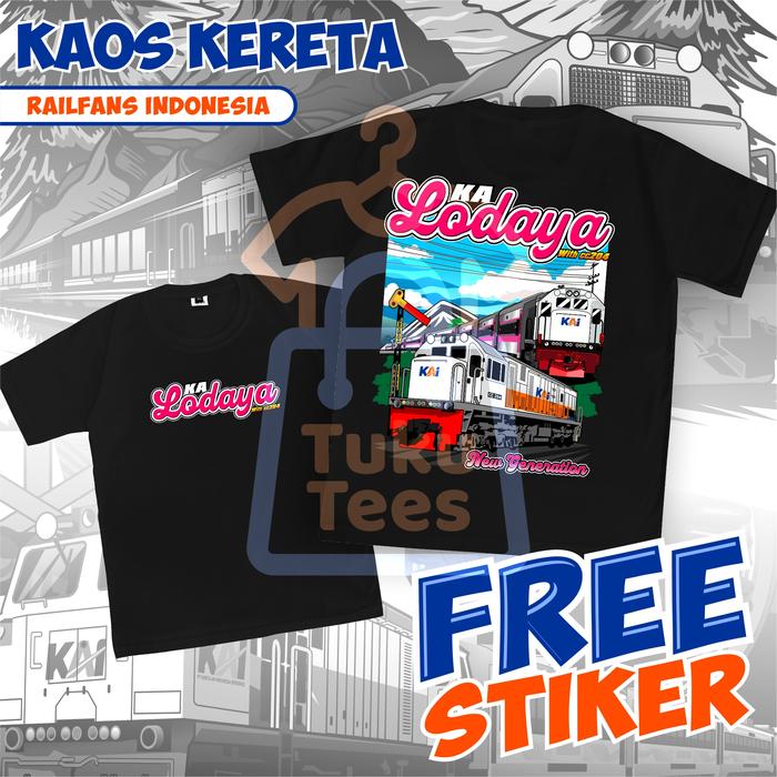 Kaos Kereta Api Lodaya Baju Kereta Api KAI Railfans Indonesia