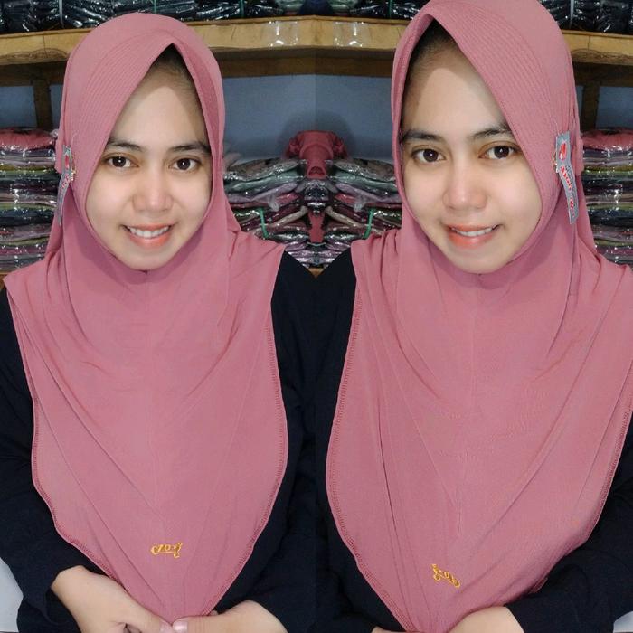 hijab pet tali dex polos doa ibu
