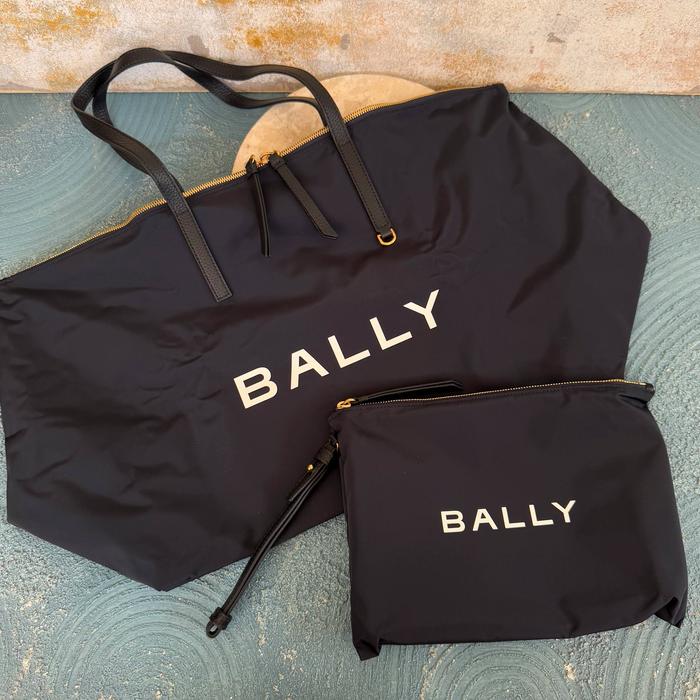 Foldable Tote Nylon in Midnight Blue Bag + Pouch
