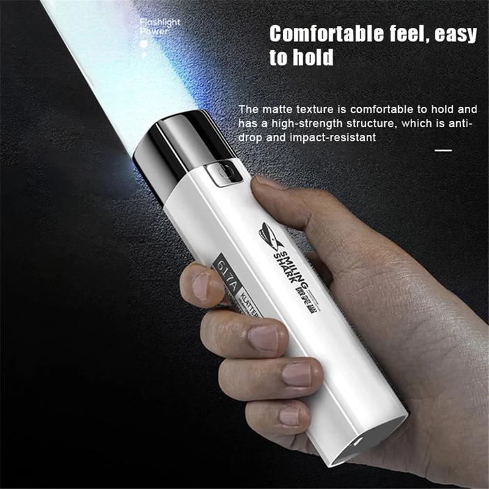 Senter mini LED ORIGINAL Super Terang hingga 600 meter /Jarak jauh/ Senter Police/ Lampu senter swat