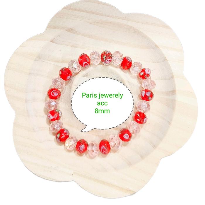 gelang kristal mix kristal bunga