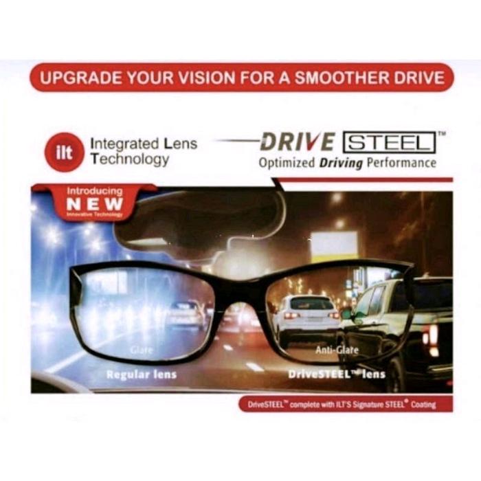 Lensa Kacamata ILT FSV 1.56 Sun Active Drive Steel Grey Bluechromic