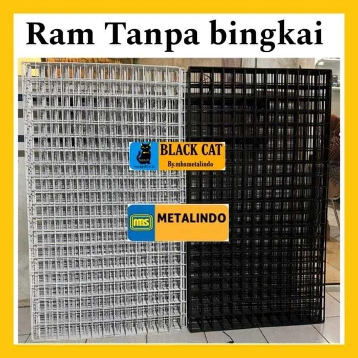 Jaring kawat ram tanpa bingkai kawat ram display