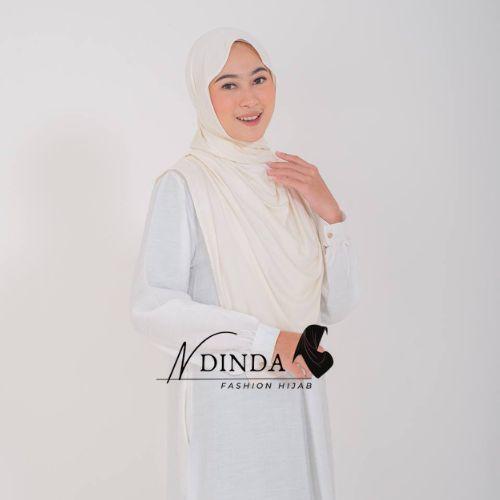JILBAB PASHMINA KAOS MALAY PUTIH POLOS BAHAN LEMBUT