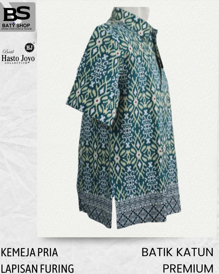 Batik Wiguno 40001014 KEMEJA lengan Pendek semi Jas Batik Wiguno 40001014 katun Furing Dormeuil Prem