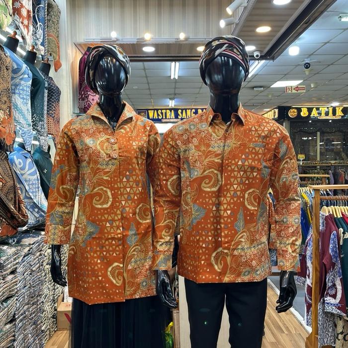 Baju Batik Kemeja Tunik Bahan Katun Prima Premium Model Tunik Dan Kemeja Jaitan Semi Jas Seragam Cou