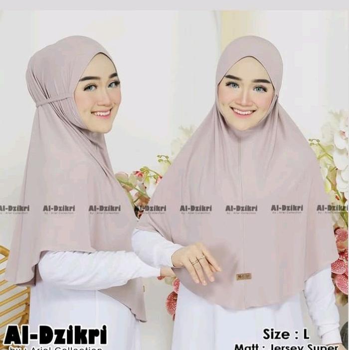 Hijab Instan Al-Dzikri Hijab Bergo Jersey by Ariel Collection Size L