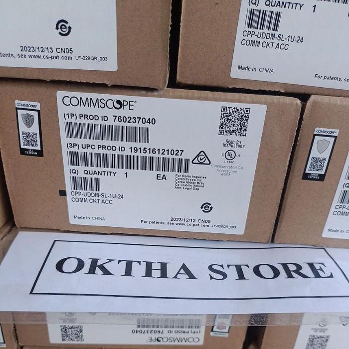 FRAME ONLY Original Patch Panel 24 port AMP Commscope Cat 6 Cat6
