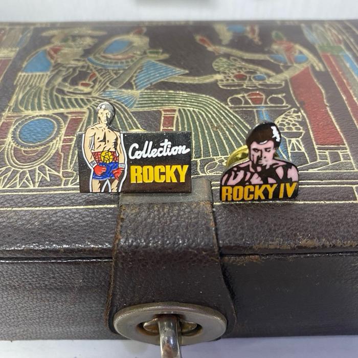 Vintage Collectible Rocky Balboa Pins Set