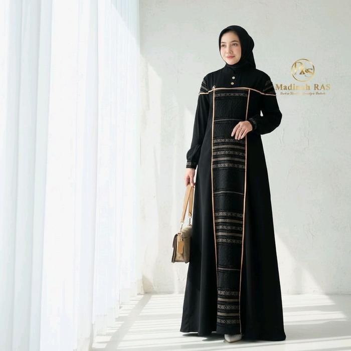 Gamis Dress Hitam By Madinah Ras