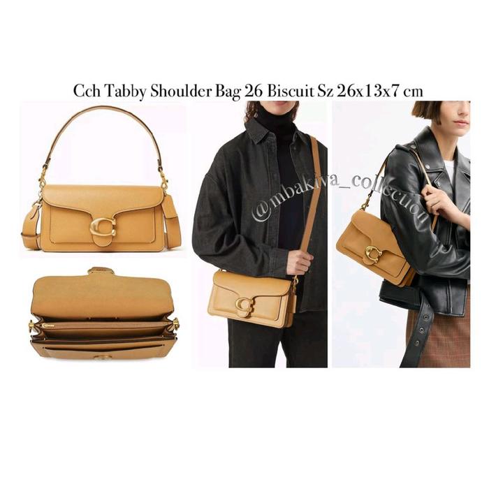 Tabby Shoulder Bag 26 Biscuit